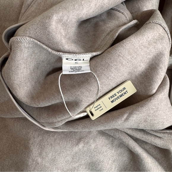 OGL Cashsoft Wool Like Flared Maxi Heather Oatmeal Beige Womens Size XL - Picture 11 of 13